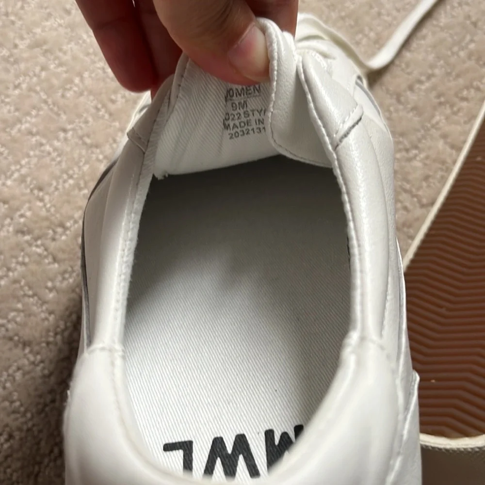 Madewell white leather sneakers - Picture 3 of 4